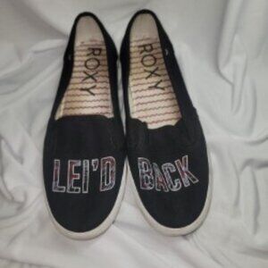 Roxy “Lei’d Back” Slip-On Flats – Women’s Size 10 – Beachy Casual Shoes